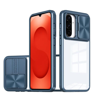 Clear Acrylic + PC + TPU Lens Sliding Cover Full Coverage Phone Case, For Samsung Galaxy A56 5G / A36 5G, For Samsung Galaxy A26 5G, For Samsung Galaxy A16 5G