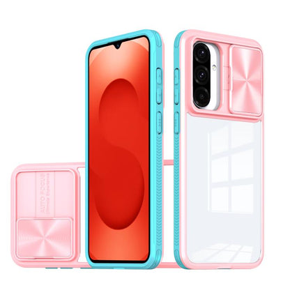 Clear Acrylic + PC + TPU Lens Sliding Cover Full Coverage Phone Case, For Samsung Galaxy A56 5G / A36 5G, For Samsung Galaxy A26 5G, For Samsung Galaxy A16 5G