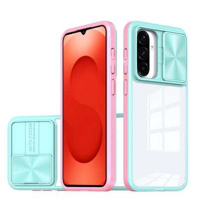 Clear Acrylic + PC + TPU Lens Sliding Cover Full Coverage Phone Case, For Samsung Galaxy A56 5G / A36 5G, For Samsung Galaxy A26 5G, For Samsung Galaxy A16 5G