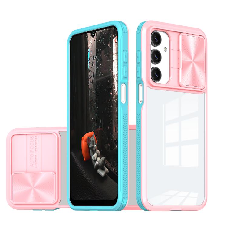 Clear Acrylic + PC + TPU Lens Sliding Cover Full Coverage Phone Case, For Samsung Galaxy A56 5G / A36 5G, For Samsung Galaxy A26 5G, For Samsung Galaxy A16 5G
