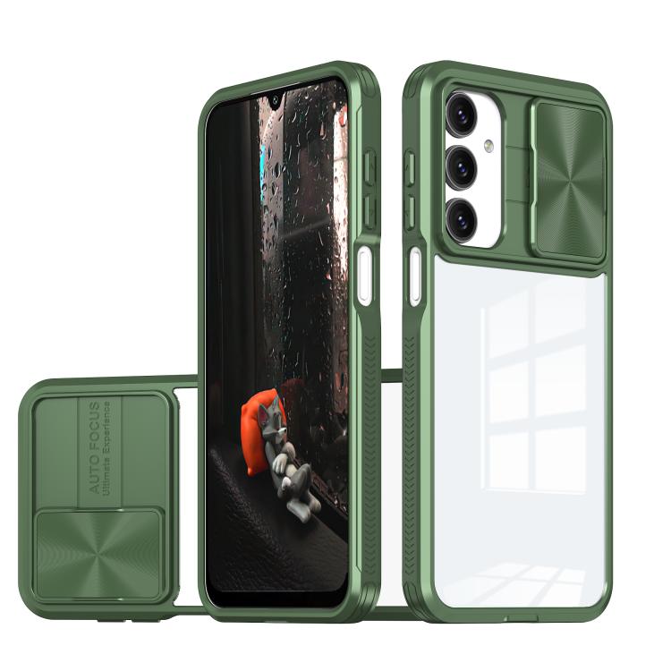 Clear Acrylic + PC + TPU Lens Sliding Cover Full Coverage Phone Case, For Samsung Galaxy A56 5G / A36 5G, For Samsung Galaxy A26 5G, For Samsung Galaxy A16 5G