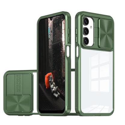 Clear Acrylic + PC + TPU Lens Sliding Cover Full Coverage Phone Case, For Samsung Galaxy A56 5G / A36 5G, For Samsung Galaxy A26 5G, For Samsung Galaxy A16 5G