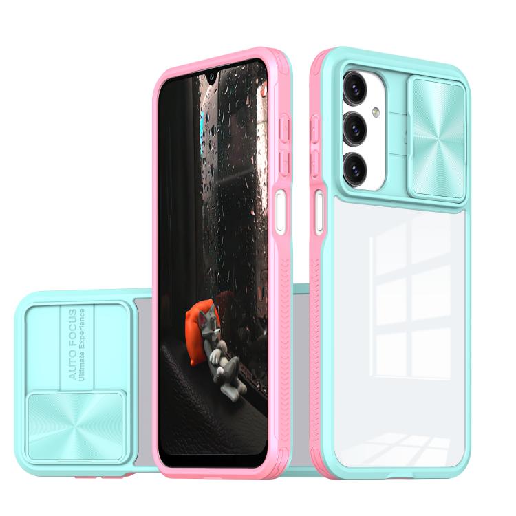 Clear Acrylic + PC + TPU Lens Sliding Cover Full Coverage Phone Case, For Samsung Galaxy A56 5G / A36 5G, For Samsung Galaxy A26 5G, For Samsung Galaxy A16 5G