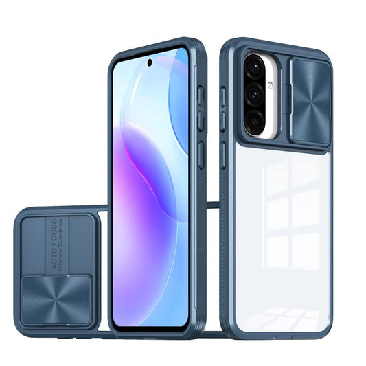 Clear Acrylic + PC + TPU Lens Sliding Cover Full Coverage Phone Case, For Samsung Galaxy A56 5G / A36 5G, For Samsung Galaxy A26 5G, For Samsung Galaxy A16 5G