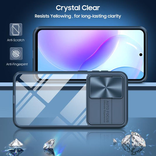 Clear Acrylic + PC + TPU Lens Sliding Cover Full Coverage Phone Case, For Samsung Galaxy A56 5G / A36 5G, For Samsung Galaxy A26 5G, For Samsung Galaxy A16 5G