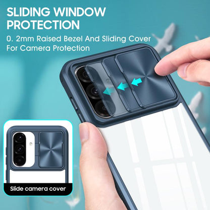 Clear Acrylic + PC + TPU Lens Sliding Cover Full Coverage Phone Case, For Samsung Galaxy A56 5G / A36 5G, For Samsung Galaxy A26 5G, For Samsung Galaxy A16 5G