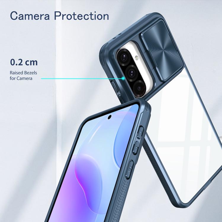 Clear Acrylic + PC + TPU Lens Sliding Cover Full Coverage Phone Case, For Samsung Galaxy A56 5G / A36 5G, For Samsung Galaxy A26 5G, For Samsung Galaxy A16 5G
