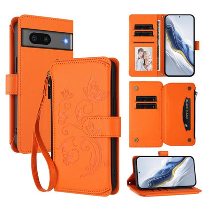 Butterfly Love Flower Multi-card Zipper Wallet Leather Phone Case, For Google Pixel 11 Pro XL, For Google Pixel 11 / 11 Pro, For Google Pixel 10 Pro XL / 9 Pro XL, For Google Pixel 10 / 10 Pro / 9 Pro, For Google Pixel 9a, For Google Pixel 8a          ...