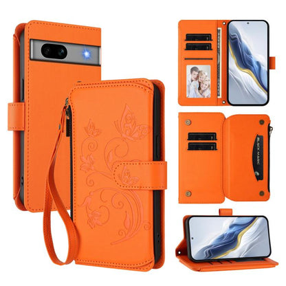 Butterfly Love Flower Multi-card Zipper Wallet Leather Phone Case, For Google Pixel 11 Pro XL, For Google Pixel 11 / 11 Pro, For Google Pixel 10 Pro XL / 9 Pro XL, For Google Pixel 10 / 10 Pro / 9 Pro, For Google Pixel 9a, For Google Pixel 8a          ...