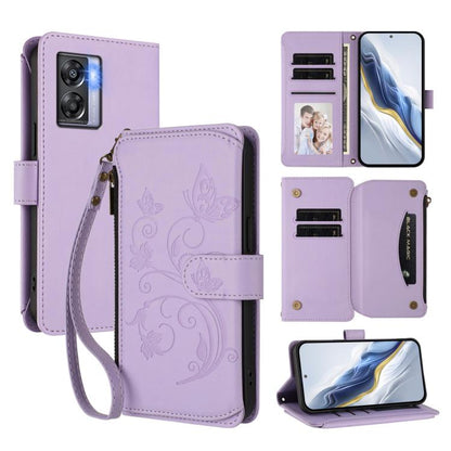 Butterfly Love Flower Multi-card Zipper Wallet Leather Phone Case, For Realme 10 Pro 5G, For Realme 10 Pro+ 5G, For Realme 10 4G Global, For Realme C30 4G / C30s / Narzo 50i, For Realme GT Neo 3T, For Realme 9 Pro+ 5G / Narzo 50 Pro 5G                 ...