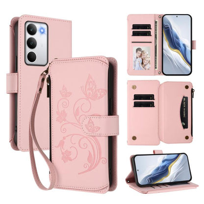 Butterfly Love Flower Multi-card Zipper Wallet Leather Phone Case, For Realme P4 5G, For Realme 15T 5G Global, For Realme C71 4G India, For Realme 15 5G / 15 Pro 5G, For Realme C71 4G Global, For Realme Neo7 Turbo, For Realme GT 7 5G India             ...