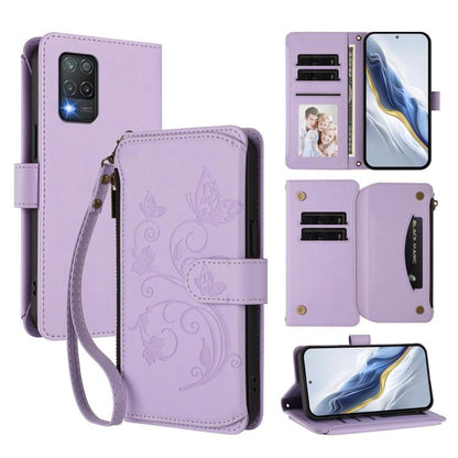Butterfly Love Flower Multi-card Zipper Wallet Leather Phone Case, For Realme 10 Pro 5G, For Realme 10 Pro+ 5G, For Realme 10 4G Global, For Realme C30 4G / C30s / Narzo 50i, For Realme GT Neo 3T, For Realme 9 Pro+ 5G / Narzo 50 Pro 5G                 ...