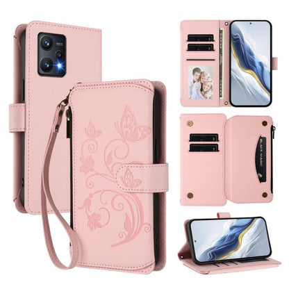 Butterfly Love Flower Multi-card Zipper Wallet Leather Phone Case, For Realme 10 Pro 5G, For Realme 10 Pro+ 5G, For Realme 10 4G Global, For Realme C30 4G / C30s / Narzo 50i, For Realme GT Neo 3T, For Realme 9 Pro+ 5G / Narzo 50 Pro 5G                 ...