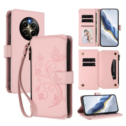 Butterfly Love Flower Multi-card Zipper Wallet Leather Phone Case, For Realme C67 4G / 12 Lite 4G Global, For Realme 12 Pro / 12 Pro+ / P1 Pro 5G, For Realme C53 / C51 4G Global, For Realme 11 5G Global / C67 5G India, For Realme 11 4G Global          ...