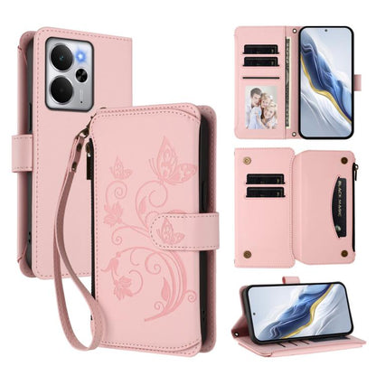 Butterfly Love Flower Multi-card Zipper Wallet Leather Phone Case, For Realme P4 5G, For Realme 15T 5G Global, For Realme C71 4G India, For Realme 15 5G / 15 Pro 5G, For Realme C71 4G Global, For Realme Neo7 Turbo, For Realme GT 7 5G India             ...