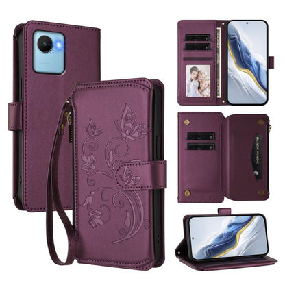 Butterfly Love Flower Multi-card Zipper Wallet Leather Phone Case, For Realme 10 Pro 5G, For Realme 10 Pro+ 5G, For Realme 10 4G Global, For Realme C30 4G / C30s / Narzo 50i, For Realme GT Neo 3T, For Realme 9 Pro+ 5G / Narzo 50 Pro 5G                 ...