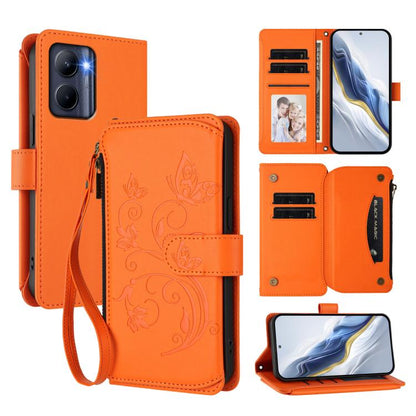 Butterfly Love Flower Multi-card Zipper Wallet Leather Phone Case, For Realme C67 4G / 12 Lite 4G Global, For Realme 12 Pro / 12 Pro+ / P1 Pro 5G, For Realme C53 / C51 4G Global, For Realme 11 5G Global / C67 5G India, For Realme 11 4G Global          ...