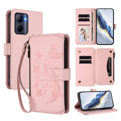 Butterfly Love Flower Multi-card Zipper Wallet Leather Phone Case, For Realme C67 4G / 12 Lite 4G Global, For Realme 12 Pro / 12 Pro+ / P1 Pro 5G, For Realme C53 / C51 4G Global, For Realme 11 5G Global / C67 5G India, For Realme 11 4G Global          ...