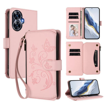 Butterfly Love Flower Multi-card Zipper Wallet Leather Phone Case, For Realme C67 4G / 12 Lite 4G Global, For Realme 12 Pro / 12 Pro+ / P1 Pro 5G, For Realme C53 / C51 4G Global, For Realme 11 5G Global / C67 5G India, For Realme 11 4G Global          ...