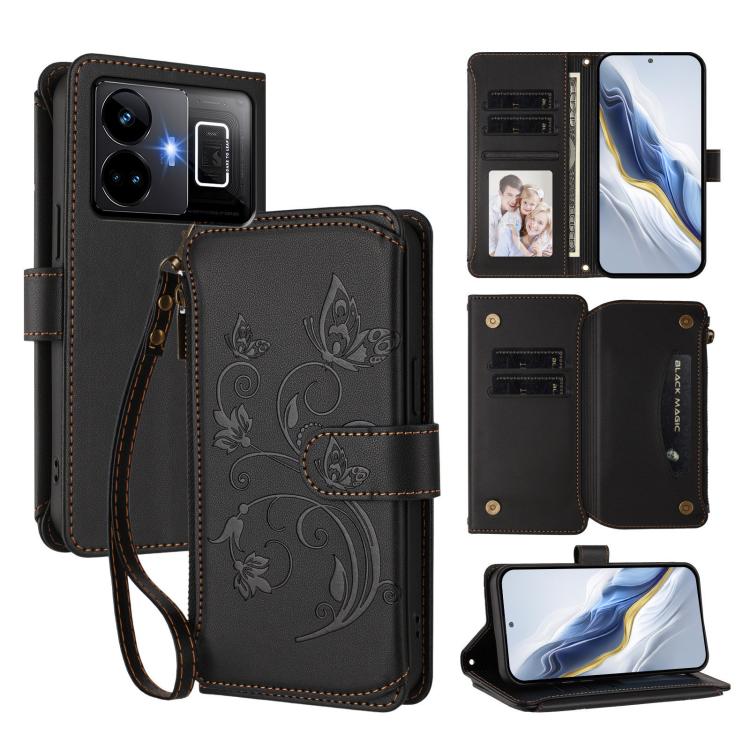 Butterfly Love Flower Multi-card Zipper Wallet Leather Phone Case, For Realme C67 4G / 12 Lite 4G Global, For Realme 12 Pro / 12 Pro+ / P1 Pro 5G, For Realme C53 / C51 4G Global, For Realme 11 5G Global / C67 5G India, For Realme 11 4G Global          ...