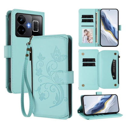 Butterfly Love Flower Multi-card Zipper Wallet Leather Phone Case, For Realme C67 4G / 12 Lite 4G Global, For Realme 12 Pro / 12 Pro+ / P1 Pro 5G, For Realme C53 / C51 4G Global, For Realme 11 5G Global / C67 5G India, For Realme 11 4G Global          ...