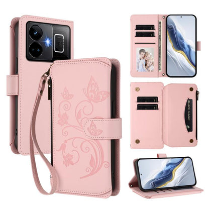 Butterfly Love Flower Multi-card Zipper Wallet Leather Phone Case, For Realme C67 4G / 12 Lite 4G Global, For Realme 12 Pro / 12 Pro+ / P1 Pro 5G, For Realme C53 / C51 4G Global, For Realme 11 5G Global / C67 5G India, For Realme 11 4G Global          ...