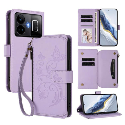 Butterfly Love Flower Multi-card Zipper Wallet Leather Phone Case, For Realme C67 4G / 12 Lite 4G Global, For Realme 12 Pro / 12 Pro+ / P1 Pro 5G, For Realme C53 / C51 4G Global, For Realme 11 5G Global / C67 5G India, For Realme 11 4G Global          ...
