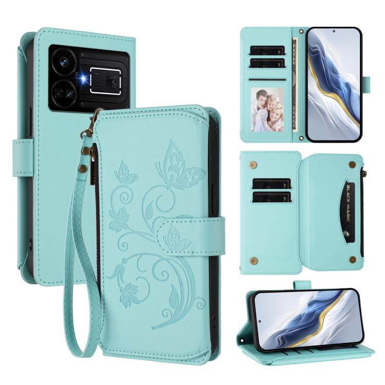 Butterfly Love Flower Multi-card Zipper Wallet Leather Phone Case, For Realme C67 4G / 12 Lite 4G Global, For Realme 12 Pro / 12 Pro+ / P1 Pro 5G, For Realme C53 / C51 4G Global, For Realme 11 5G Global / C67 5G India, For Realme 11 4G Global          ...