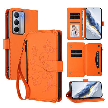 Butterfly Love Flower Multi-card Zipper Wallet Leather Phone Case, For Realme P4 5G, For Realme 15T 5G Global, For Realme C71 4G India, For Realme 15 5G / 15 Pro 5G, For Realme C71 4G Global, For Realme Neo7 Turbo, For Realme GT 7 5G India             ...