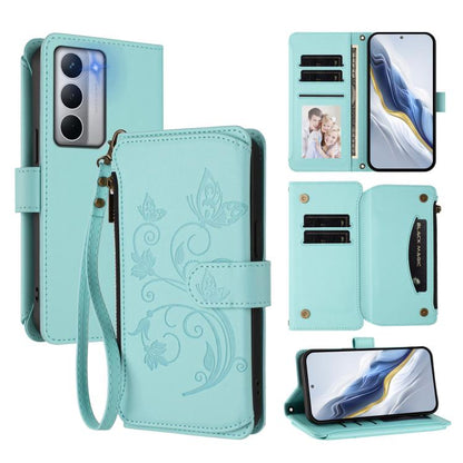 Butterfly Love Flower Multi-card Zipper Wallet Leather Phone Case, For Realme P4 5G, For Realme 15T 5G Global, For Realme C71 4G India, For Realme 15 5G / 15 Pro 5G, For Realme C71 4G Global, For Realme Neo7 Turbo, For Realme GT 7 5G India             ...