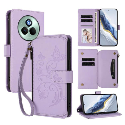 Butterfly Love Flower Multi-card Zipper Wallet Leather Phone Case, For Realme P4 5G, For Realme 15T 5G Global, For Realme C71 4G India, For Realme 15 5G / 15 Pro 5G, For Realme C71 4G Global, For Realme Neo7 Turbo, For Realme GT 7 5G India             ...