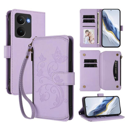 Butterfly Love Flower Multi-card Zipper Wallet Leather Phone Case, For Realme P4 5G, For Realme 15T 5G Global, For Realme C71 4G India, For Realme 15 5G / 15 Pro 5G, For Realme C71 4G Global, For Realme Neo7 Turbo, For Realme GT 7 5G India             ...