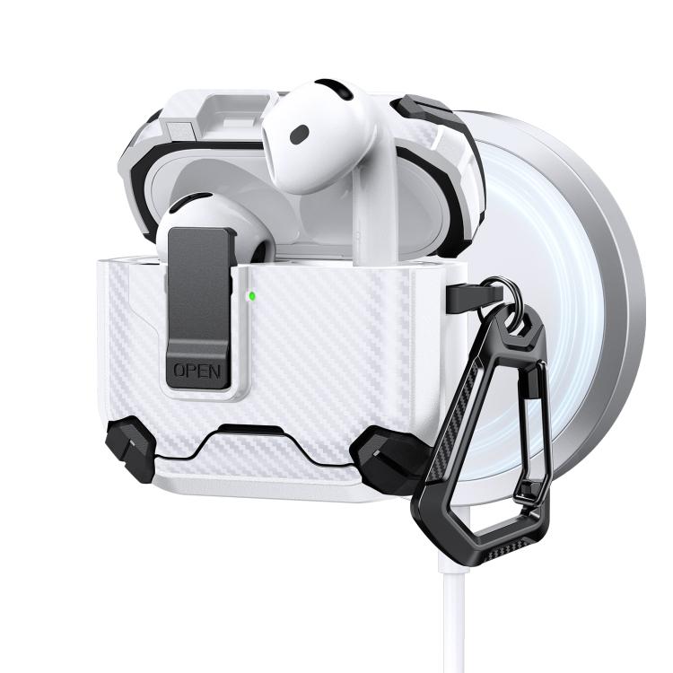 Two Color MagSafe Magnetic Holder Carbon Fiber Pattern Earphone Case, For AirPods 5 / AirPods 4, For AirPods Pro 3, For AirPods Pro 2, For AirPods Pro