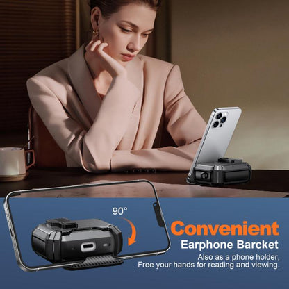 Two Color MagSafe Magnetic Holder Carbon Fiber Pattern Earphone Case