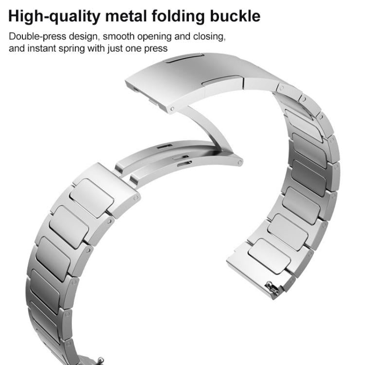 xDfind I-Shaped Buckle Stainless Steel Watch Band, 22mm