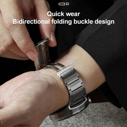 xDfind I-Shaped Buckle Stainless Steel Watch Band, 22mm