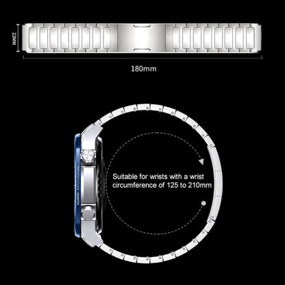 xDfind I-Shaped Buckle Stainless Steel Watch Band, 22mm