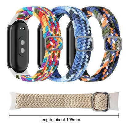 xDfind Adjustable Elastic Nylon Braided Watch Band, For Xiaomi Smart Band 11 / 10 / 9 / 8