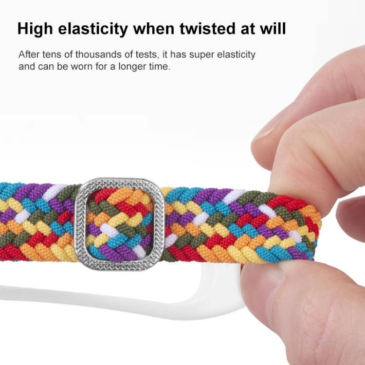 xDfind Adjustable Elastic Nylon Braided Watch Band, For Xiaomi Smart Band 11 / 10 / 9 / 8