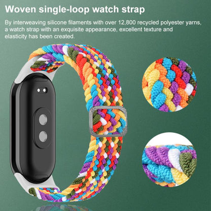 xDfind Adjustable Elastic Nylon Braided Watch Band, For Xiaomi Smart Band 11 / 10 / 9 / 8