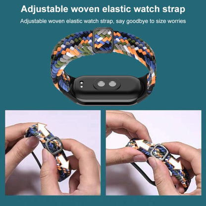 xDfind Adjustable Elastic Nylon Braided Watch Band, For Xiaomi Smart Band 11 / 10 / 9 / 8