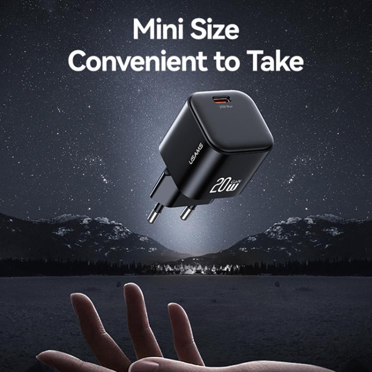 USAMS CC260 20W GaN USB-C / Type-C Port Mini Fast Charger, CC260