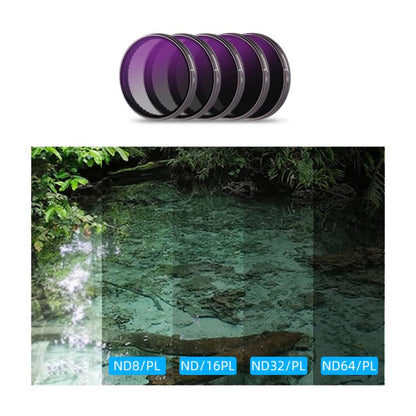 For DJI Action 5 Pro Camera Lens Filter, CPL, ND8, ND16, ND32, ND64, UV, Diffusion 1/4
