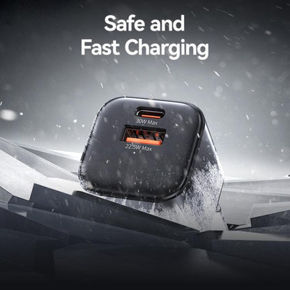 USAMS CC263 30W GaN USB-C / Type-C, USB Dual-port Mini Fast Charger, CC263