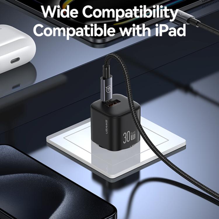 USAMS CC263 30W GaN USB-C / Type-C, USB Dual-port Mini Fast Charger, CC263