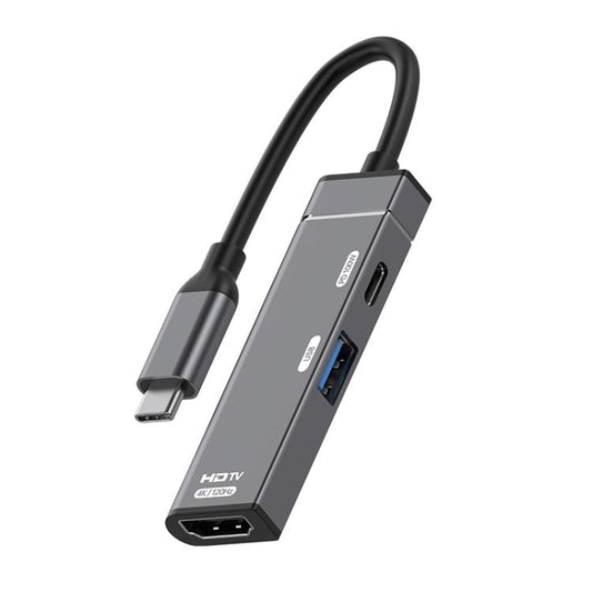 Type-C to Type-C, USB-A, HDMI HUB Docking Station, Type-C to Type-C+USB+HDMI