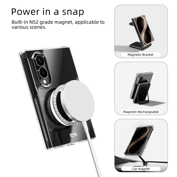 ABEEL Transparent MagSafe Magnetic Scratch-resistant PC Phone Case, For Galaxy Z Fold8 5G, For Galaxy Z Fold8 Ultra 5G, For Galaxy Z Flip8 5G, For Samsung Galaxy Z Flip7 FE / Flip6, For Samsung Galaxy Z Fold7 5G, For Samsung Galaxy Z Flip7 5G          ...