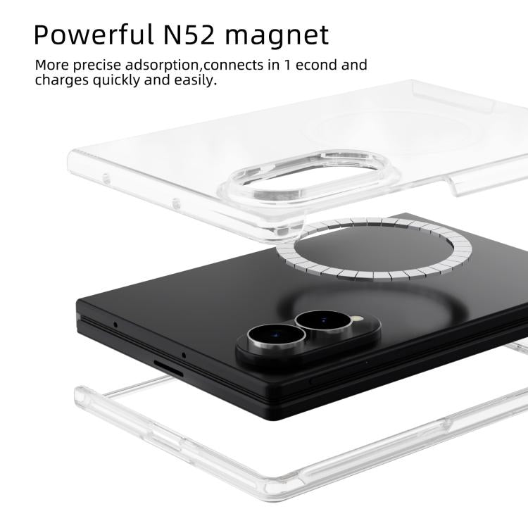 ABEEL Transparent MagSafe Magnetic Scratch-resistant PC Phone Case, For Galaxy Z Fold8 5G, For Galaxy Z Fold8 Ultra 5G, For Galaxy Z Flip8 5G, For Samsung Galaxy Z Flip7 FE / Flip6, For Samsung Galaxy Z Fold7 5G, For Samsung Galaxy Z Flip7 5G          ...