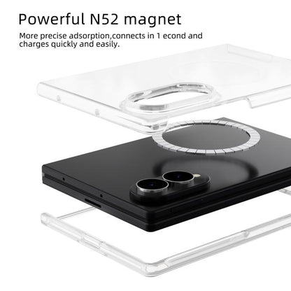 ABEEL Transparent MagSafe Magnetic Scratch-resistant PC Phone Case, For Galaxy Z Fold8 5G, For Galaxy Z Fold8 Ultra 5G, For Galaxy Z Flip8 5G, For Samsung Galaxy Z Flip7 FE / Flip6, For Samsung Galaxy Z Fold7 5G, For Samsung Galaxy Z Flip7 5G          ...