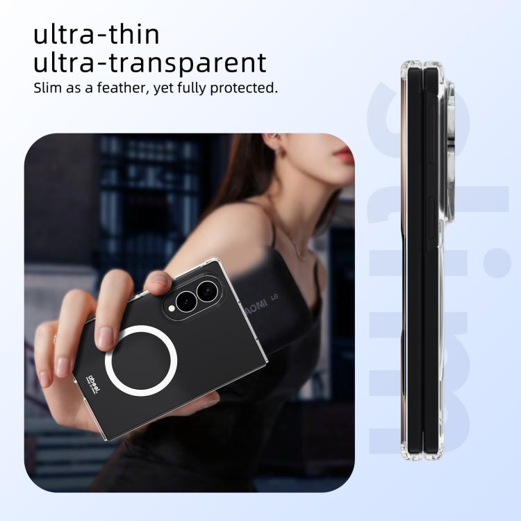 ABEEL Transparent MagSafe Magnetic Scratch-resistant PC Phone Case, For Galaxy Z Fold8 5G, For Galaxy Z Fold8 Ultra 5G, For Galaxy Z Flip8 5G, For Samsung Galaxy Z Flip7 FE / Flip6, For Samsung Galaxy Z Fold7 5G, For Samsung Galaxy Z Flip7 5G          ...